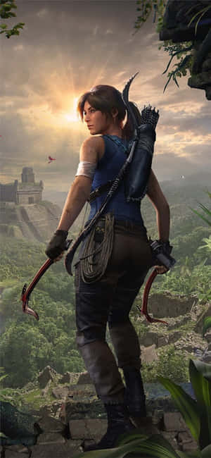 Iphone X Shadow Of The Tomb Raider -tausta — Auringonnousu Taustakuvat