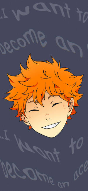 Shoyo Hinata lentopallon ässä taustakuva — iPhone 15 Pro Max Taustakuvat