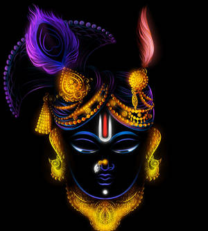 Shrinathji Neon-taideteoksessa — Vivo X Fold3 Pro Taustakuvat