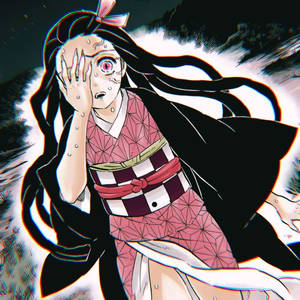 Yhdellä silmällä peittävä Demon Slayer Nezuko