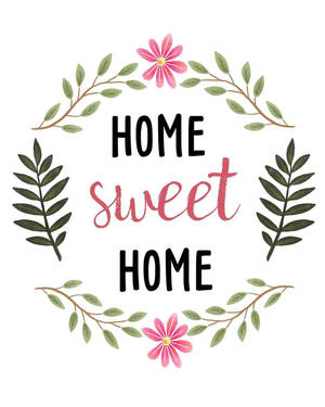 Simple Home Sweet Home Logo -taustakuva — 4:5 Taustakuvat