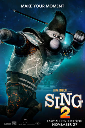 Sing 2 - Badass Johnny — Huawei MatePad Air (2025) Taustakuvat