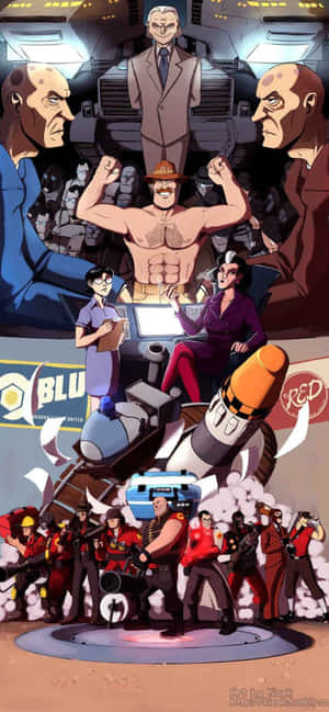 Iphone Xs Max Team Fortress 2 -tausta — iPhone 13 Mini Taustakuvat