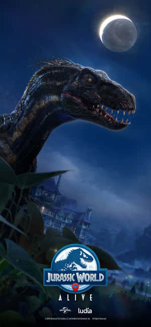 Sininen Jurassic World — Vivo X300 Ultra Taustakuvat