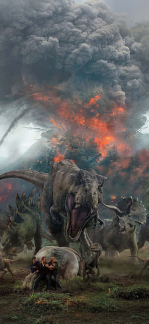 Sininen Jurassic World — Oppo Find X9 Taustakuvat