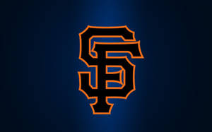 Sininen musta San Francisco Giants -logo — Työpöytä GIF Taustakuvat
