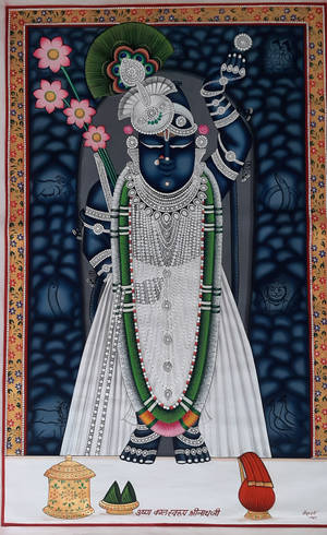 Sininen Shrinathji Jumaluus — Galaxy Tab Active5 Taustakuvat