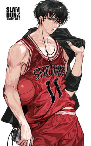 Slam Dunk Rukawa muotokuva -taustakuva — Galaxy Tab S9 Ultra Taustakuvat