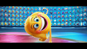 Smiler on innoissaan Emoji-elokuvasta — Hauska anime Taustakuvat