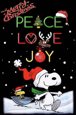 Snoopy Joulu Rauha Rakkaus Ilo Taustakuva — Snoopy joulu Taustakuvat