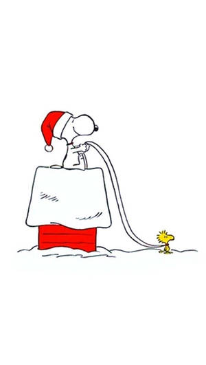 Snoopy Joulu Valkoinen Taustakuva — Snoopy joulu Taustakuvat