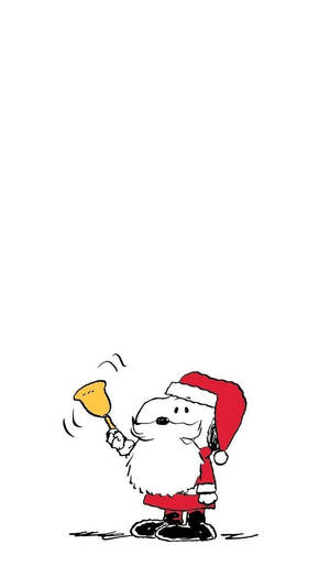 Snoopy Joulupukin Asussa Taustakuva — Snoopy joulu Taustakuvat