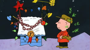 Snoopyn joulukoristeet koirankopissa -taustakuva — Snoopy joulu Taustakuvat