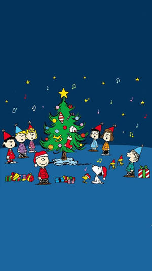 Snoopyn Joululaulu Taustakuva — Snoopy joulu Taustakuvat