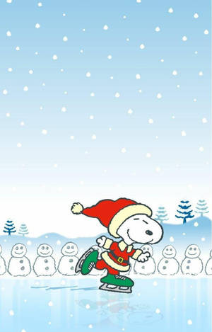 Snoopyn Joululuistelu-taustakuva — Snoopy joulu Taustakuvat
