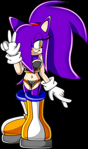 Natacha The Hedgehog - Naarassonic-hahmot violetteja siilejä, HD PNG-lataus