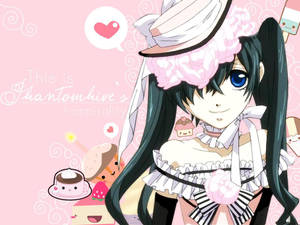 Söpö anime-tyttö Ciel Phantomhive — Kawaii Anime Taustakuvat