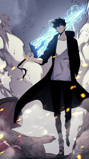 Söpö animepoika Sung Jinwoo Solo Leveling