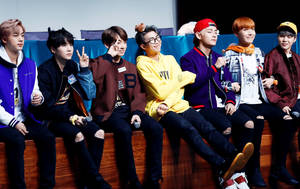 Söpö BTS Fanitapaamisessa — Söpö BTS Taustakuvat