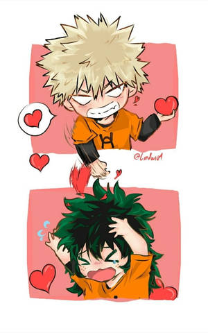 Söpö Deku ja Bakugou -sarjakuva — Galaxy Tab Active5 Taustakuvat