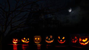 Söpö esteettinen Halloween-kurpitsalyhty