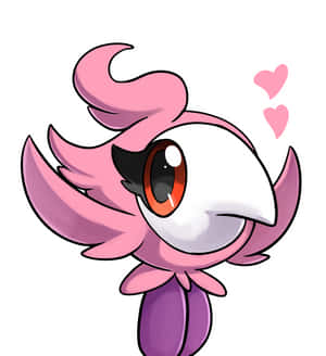 Söpö Spritzee sydämien kanssa — Pokemon Taustakuvat