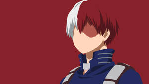 Söpö Todoroki kasvoton fanitaide -taustakuva