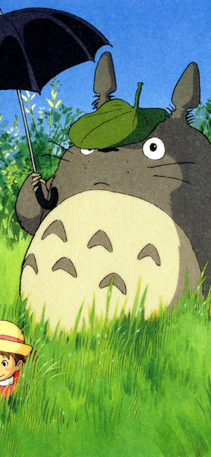 Söpö Totoro Tumblr-estetiikkataustakuva
