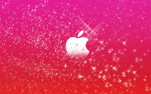 Söpö vaaleanpunainen Apple-logo-taustakuva — iPhone pinkki estetiikka Taustakuvat