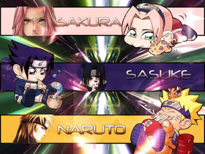 Söpöä Naruto-aiheista taidetta — Naruto estetiikka Taustakuvat