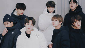Söpöt BTS paksuissa takeissa