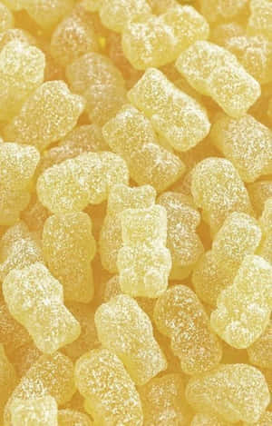 Söpöt pastellinkeltaiset kummituskarhut — Söpö karhu Taustakuvat
