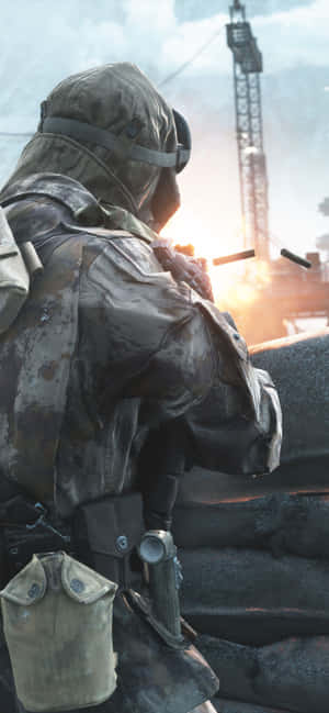 Hd Battlefield V -tausta — Galaxy M17e Taustakuvat