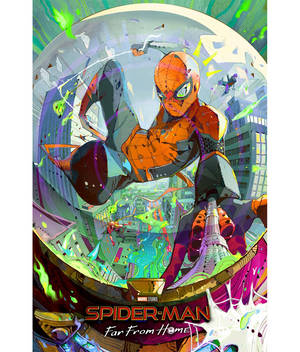 Spider Man Far From Home -fanitaide puhelimen taustakuva — Motorola Razr Ultra 2026 Taustakuvat
