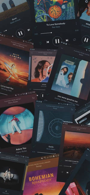 Spotify nyt soi -taustakuva — iPhone 12 mini Taustakuvat