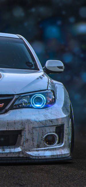 Subaru Impreza muokattu etupuskuri -taustakuva — iPhone 14 Taustakuvat