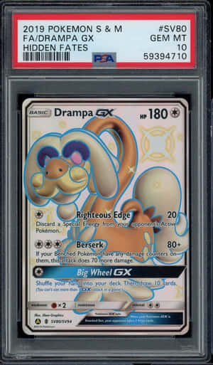 Suljettu Drampa-pokémonkortti — Pokemon Puhelin Taustakuvat
