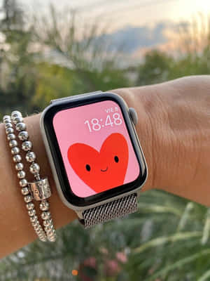 Suloinen Apple Watch -kellotaulu sydän