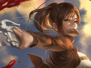 Suloinen pelaaja Sasha Braus Attack on Titanista — Attack on titan Taustakuvat