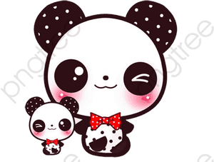 Suloiset sarjakuvapandat perhe — Panda Taustakuvat