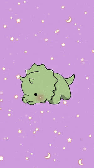 Suloisia dinosaurushahmoja pastellitaustalla — Söpö dinosaurus Taustakuvat