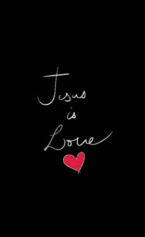 Sydänkuvake I Love Jesus iPhone — Galaxy Tab Active Taustakuvat