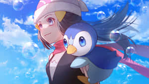 Sydäntälämmittävä Akari Pokemon-profiilikuva — Kawaii Anime Taustakuvat