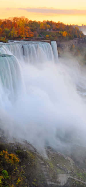 Iphone X Niagara Putoukset Taustakuva — Samsung S21 Ultra Taustakuvat