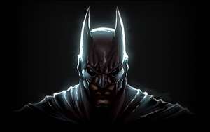 Synkkä Batmanin kasvot -taustakuva