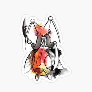 Taiteellinen abstrakti kuvitus Kricketunesta — Söpö pokemon Taustakuvat
