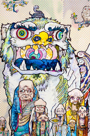 Takashi Murakami Vartija 4K — Xiaomi Pad 7S Pro 12.5 Taustakuvat