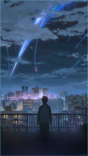 Flares YourName Anime Android-taustakuvat ...anupghosal — Anime boy Taustakuvat