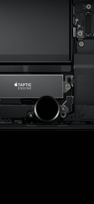 Taptic Engine Minimal Dark Iphone — iPhone 18 Pro Taustakuvat