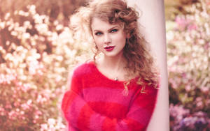 Taylor Swift kaunis pinkki sävy -taustakuva.